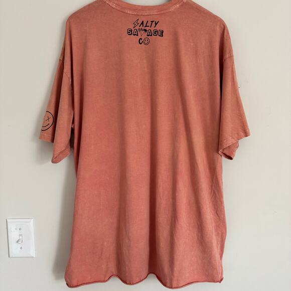 Salty Savage Unisex FEARLESS Oversized tee size L Organic generation %100 cotton - Picture 6 of 8